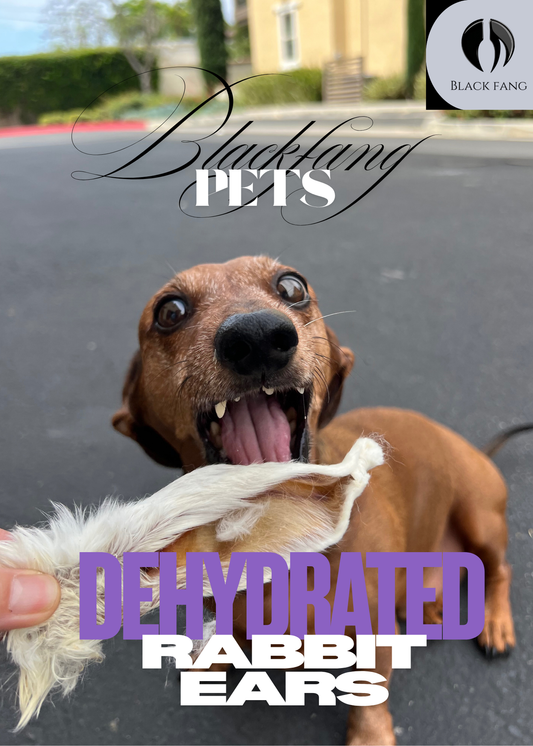 100% Dehydrated Rabbit Ears (10-15pcs, 3.5oz)