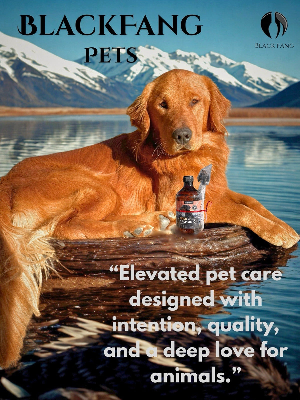 Wild Alaskan Salmon Oil for Cats and Dogs 16oz.