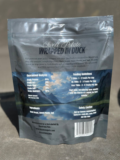 Sweet Potato Wrapped with Duck Jerky Dog Treats 10.6oz(300g) Additive-Free