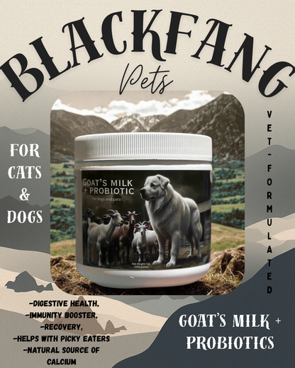 BlackFang's Goat Milk with Probiotics 7oz.