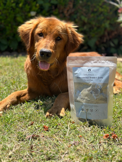 100% Dehydrated Rabbit Ears (10-15pcs, 3.5oz)