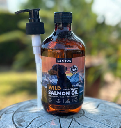 Wild Alaskan Salmon Oil for Cats and Dogs 16oz.
