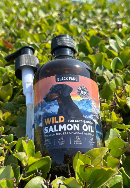 Wild Alaskan Salmon Oil for Cats and Dogs 16oz.
